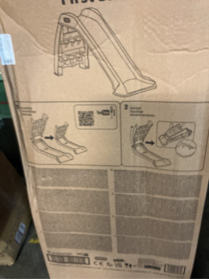 Condition photo showing New/Like New for little tikes first slide for kids, easy set up for indoor outdoor, easy to store, for toddlers ages 18 months - 6 years