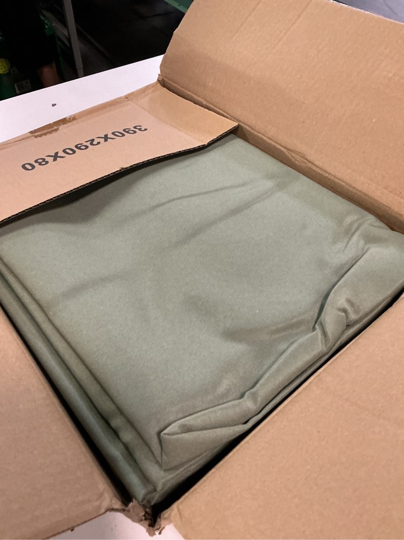 Condition photo showing Good Condition for holidayideas outdoor curtains for patio waterproof, 4 panels - 54 x 95 inch - privacy protection & light filtering curtains grommet outside curtains for porch, gazebo, pergola (sage green) sage green 54"w x 95"l (pack of 4)