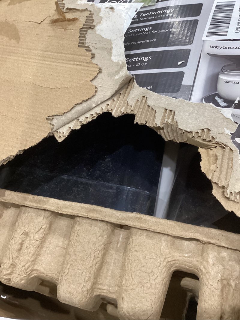 Condition photo showing As Is for Baby Brezza New and Improved Formula Pro Advanced Formula Dispenser Machine - Automatically Mix a Warm Formula Bottle Instantly - Easily Make Bottle with Automatic Powder Blending, White