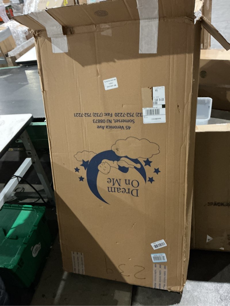 Condition photo showing As Is for dream on me baby zzz  crib & toddler bed mattress in a box – greenguard gold & jpma certified, breathable, water-resistant, machine washable cover, baby cribs & toddler beds baby zzz mattress