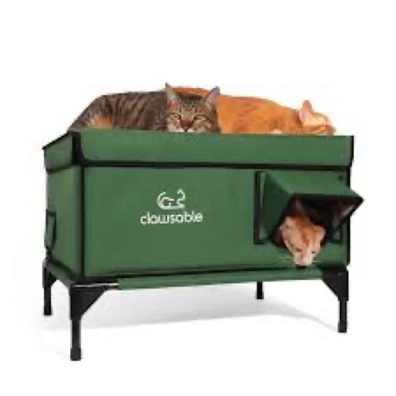 Similar Indoor outdoor green cat house