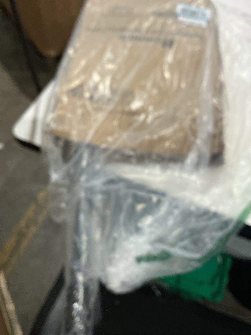 Condition photo showing As Is for hemndic sign stand holder 8.5x11 inches, stand up sign holder 8.5 x 11 with rotated frame, height adjustable sign stand and snap-open frame