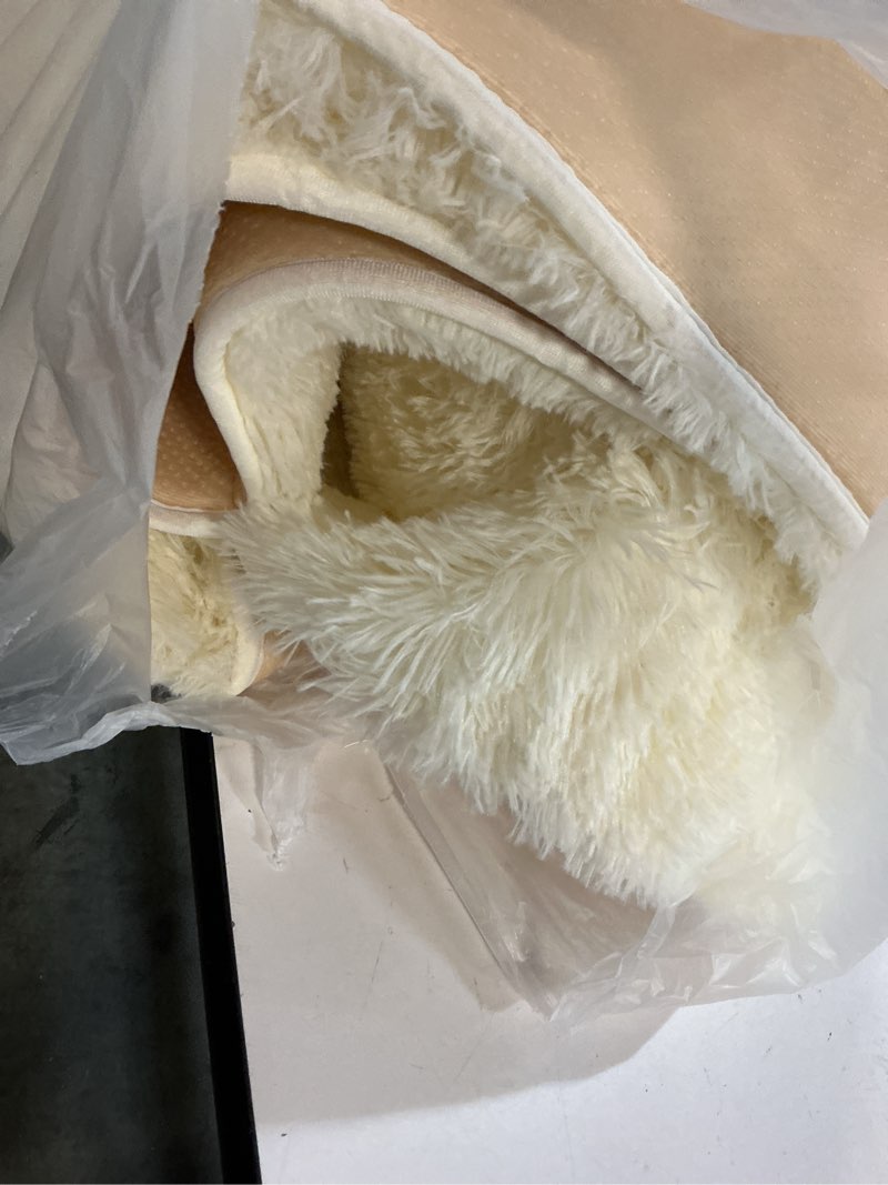 Condition photo showing Good Condition for kichowua thick area rug 5x7 cream white fluffy shag for girl bedroom,ultra soft plush fuzzy washable thickened non-slip floor carpet,modern furry shaggy rug for living room nursery kids boy dorm,ivory a-cream white-thick 5' x 7' (rectangular)