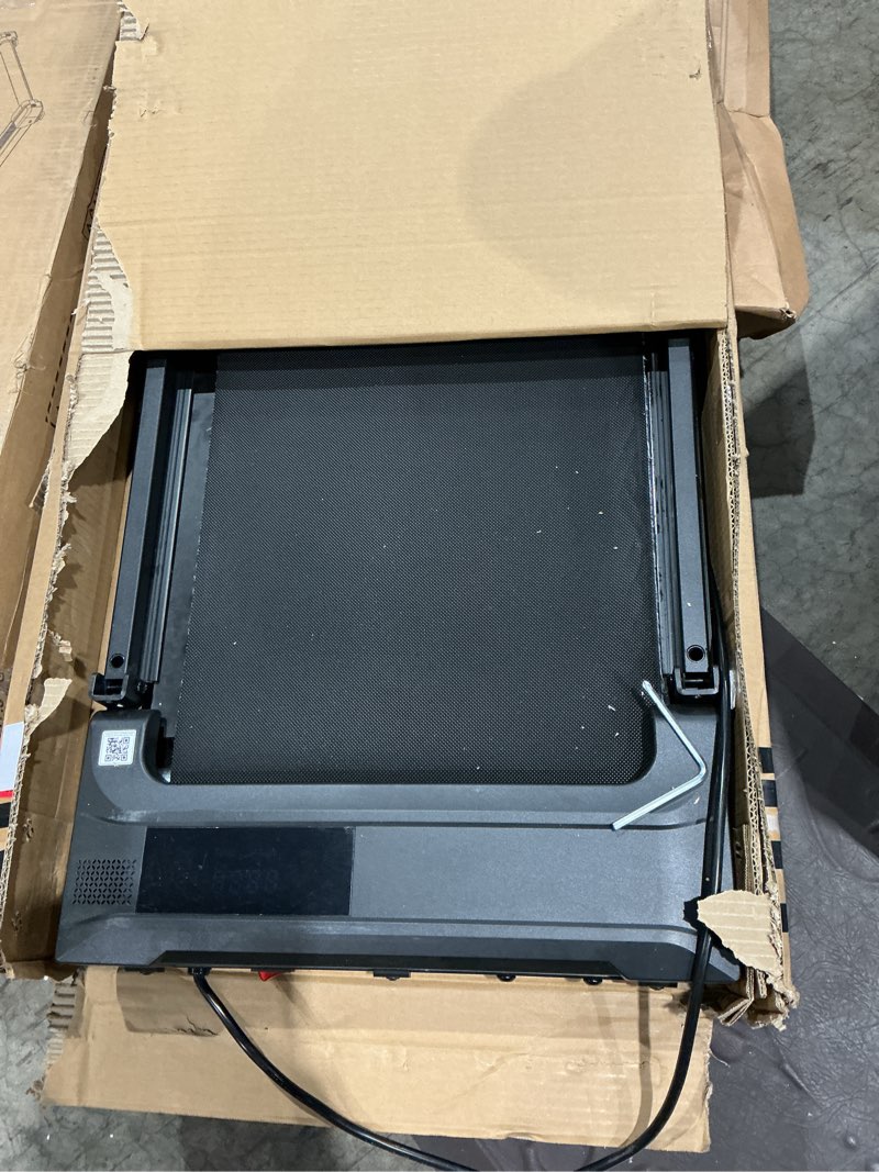 Condition photo showing Good Condition for walking pad treadmill for home - folding treadmills with handle bar portable compact fold up indoor foldable handles electric walk pads small spaces mini running quiet under bed office