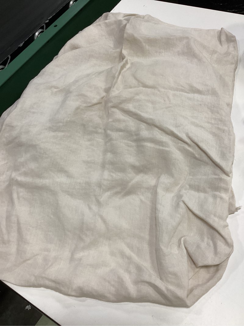 Condition photo showing Good Condition for  quince european  linen  channel stitch 2 twin  shams natural