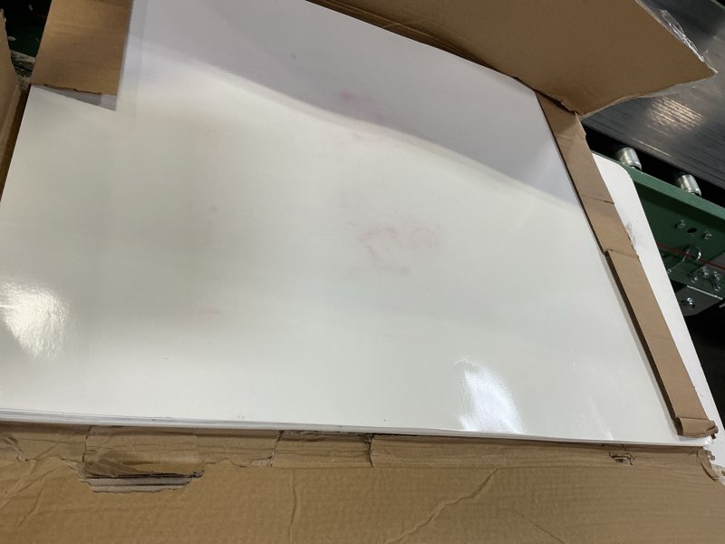 Condition photo showing Good Condition for hygloss large dry erase poster board paper 22x28 inch (30 count) single-sided wall white board dry erase sheets - 14 pt. thick paper for home, school, classroom, office, kids art, menus signs, lists