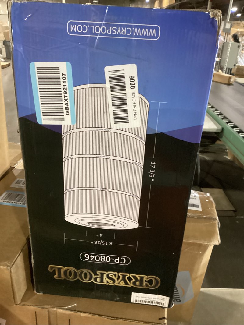 Condition photo showing New/Like New for cryspool® 08046 filter compatible with hayward c900, cx900re, c-900, pa90, posi-clear pxc-95, c-8409, ultral-b6, pp-b6, fc-1292, 90 sq. ft pool filter cartridge, 1 pack
