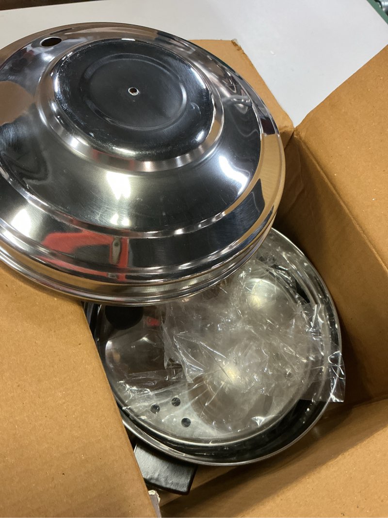 Condition photo showing Good Condition for Indian Stainless Steel Idly Maker Idli Cooker Compatible with Induction 6 Plates (Makes 24 Idlis) Indian Kitchen Item Diwali Gift item Pack Of 1