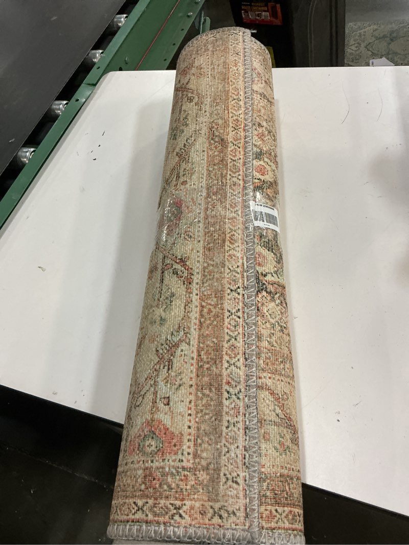 loloi adrian collection adr-01 natural/apricot 2'-6" x 9'-6", .19" thick runner rug 2'6" x 9'6" (rectangular) natural / apricot