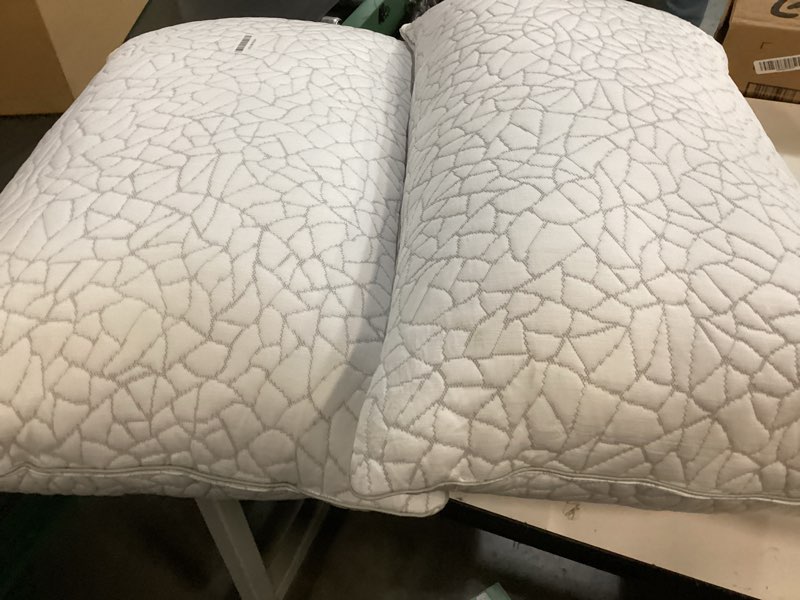 Condition photo showing As Is for cozsinoor bed pillows queen size - breathable premium down alternative pillows set of 2 for side, back, and stomach sleepers cooling hotel quality fluffy soft microfiber fill skin-friendly queen size (set of 2) medium