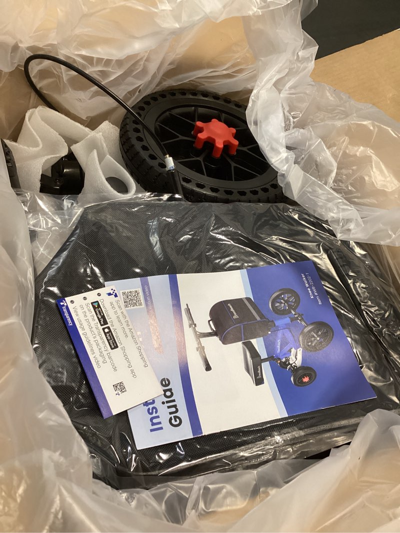 Condition photo showing Good Condition for All Terrain Foldable Knee Scooter Walker - Economical Knee Walker for Foot Injuries, Compact Crutches Alternative - Black