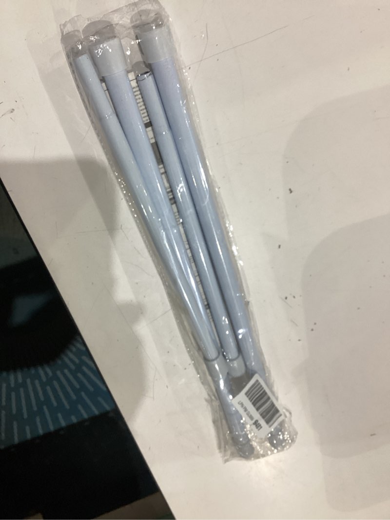 Condition photo showing As Is for 2 pack small tension rods 26 in to 39 curtain rods window rods in extendable width spring cupboard bars for kitchen utensils, closet, and cabinet, fit in the spaces to stay up 26 to 39 in white 26" to 39"-2pcs