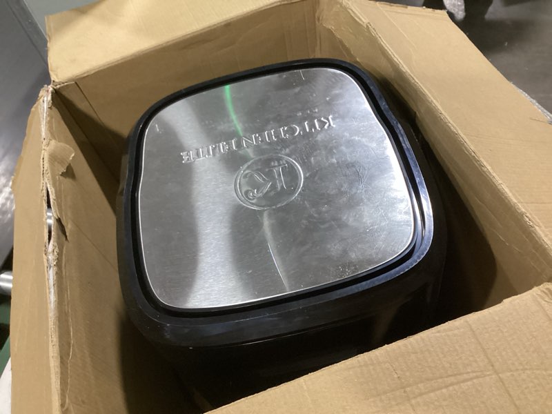 Condition photo showing Good Condition for Kitchen Elite Air Fryer Stainless Steel with View Window, XL 8.5QT Large Airfryer, 8-in-1 Digital Control, 400°F Temp Controls, Nonstick Dishwasher-Safe, Space-Saving, Roast, Broil, 1500W 8.5QT Stainless Steel