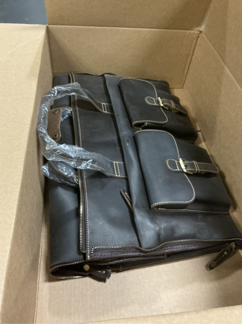 Condition photo showing Good Condition for UPRESYE Carry On Garment Bag, Convertible Garment Bag Full Grain Leather Garment Bags for Travel with Shoe Pouch, 2 in 1 Hanging Suitcase Suit Travel Bags for Men Style B