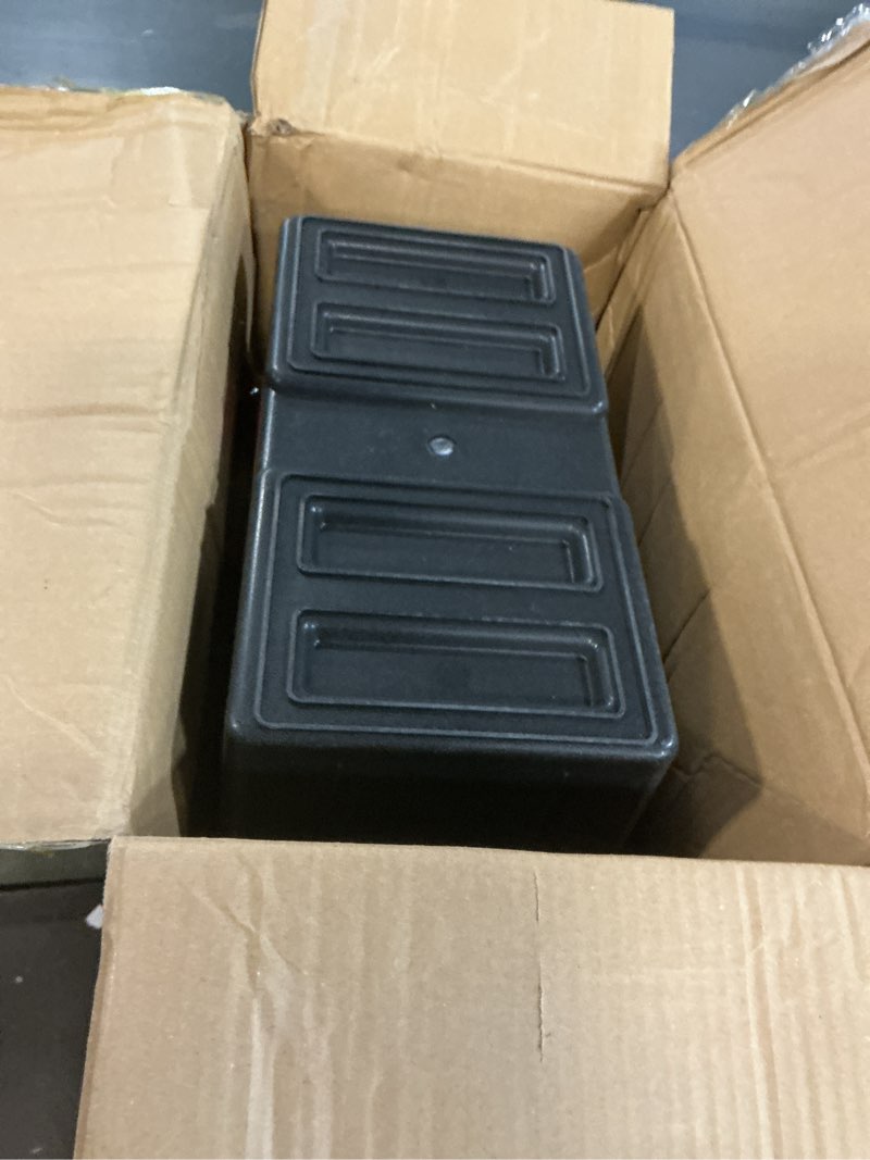 Condition photo showing Good Condition for battery storage box with strap - outdoor waterproof power guard holder for marine rv trailer automotive boat kayak camping (l)