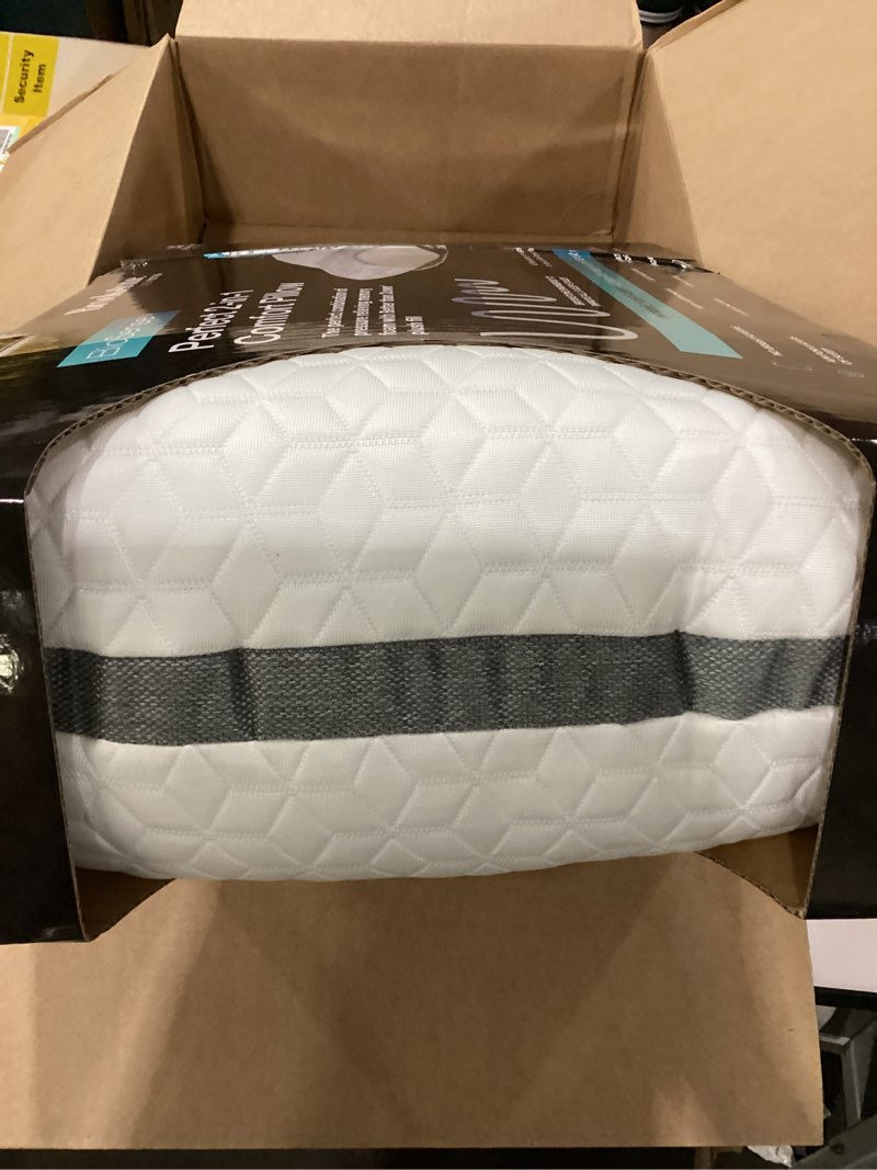 Condition photo showing Good Condition for brookstone 2-in-1 comfort memory foam pillow with better than down fill for firm yet plush feel | innovative hybrid design bed pillow with dual-sided cool & warmth comfort all seasons | soft pillow