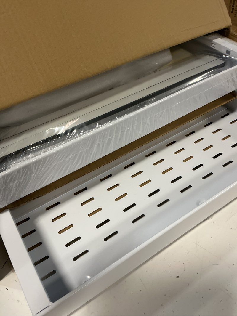 Condition photo showing Good Condition for 2 pack pull out cabinet organizer 21"deep with raising pad for framed cabinets, expandable slide out drawers for kitchen cabinets with 4pcs divider racks, roll out shelves 12.1"-20.4" w white white 12.1"-20.4"w x 21"d(2pack)
