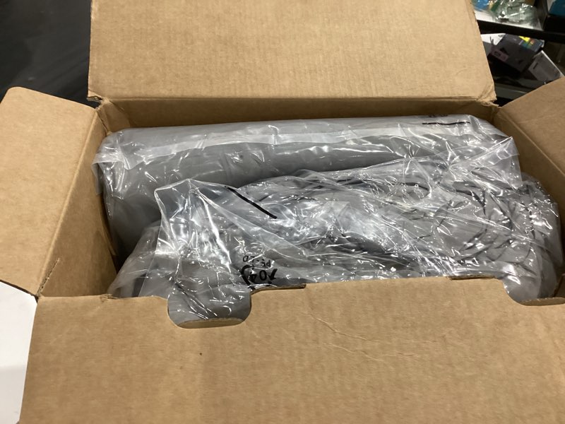 Condition photo showing Good Condition for Bedsure King Size Comforter Set - Bedding Sets King 7 Pieces, Pintuck Bed in a Bag Grey Bed Set with Comforter, Sheets, Pillowcases & Shams King 01 - Grey