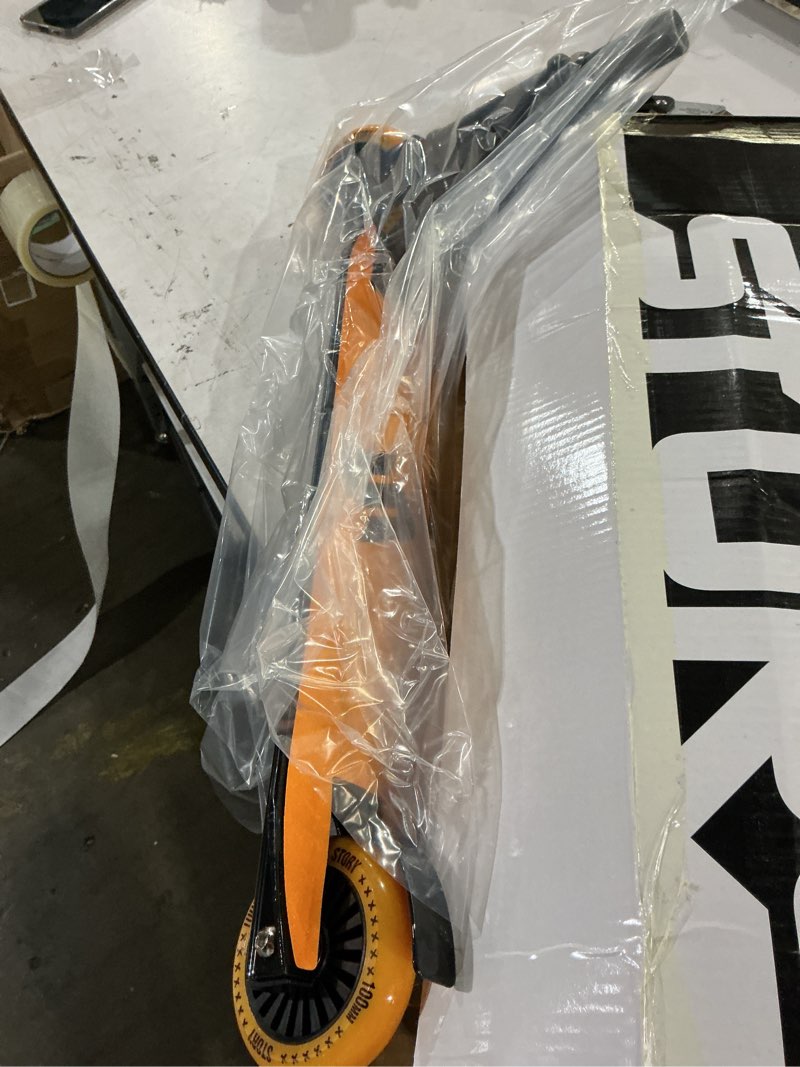 Condition photo showing Good Condition for pro scooter - stunt scooter for kids 8 years and up - perfect for beginners boys and girls - best trick scooter for bmx freestyle tricks(colorful) orange stunt scooter