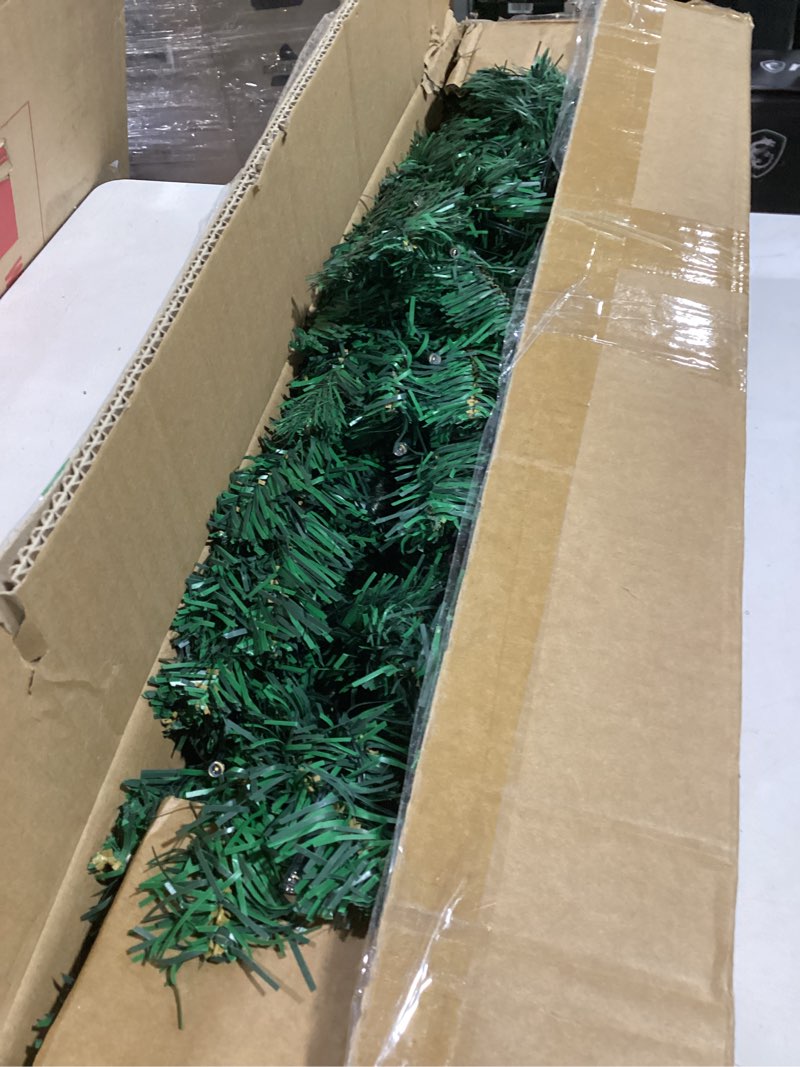 Condition photo showing Good Condition for 4FT Prelit Christmas Tree 2-Pack Artificial Potted Christmas Tree with 100 Warm White LEDs Battery Powered & 8 Lighting Modes for Xmas Porch Entrance Decorations Christmas Trees-warm White