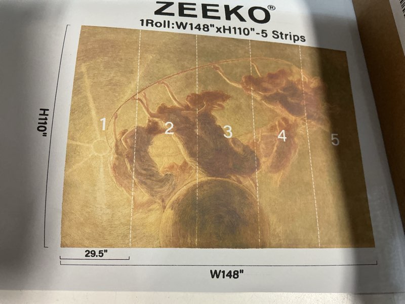 zeeko large oil painting wall mural beige figures canvas painting wallpaper 148" w x 110" h the danc