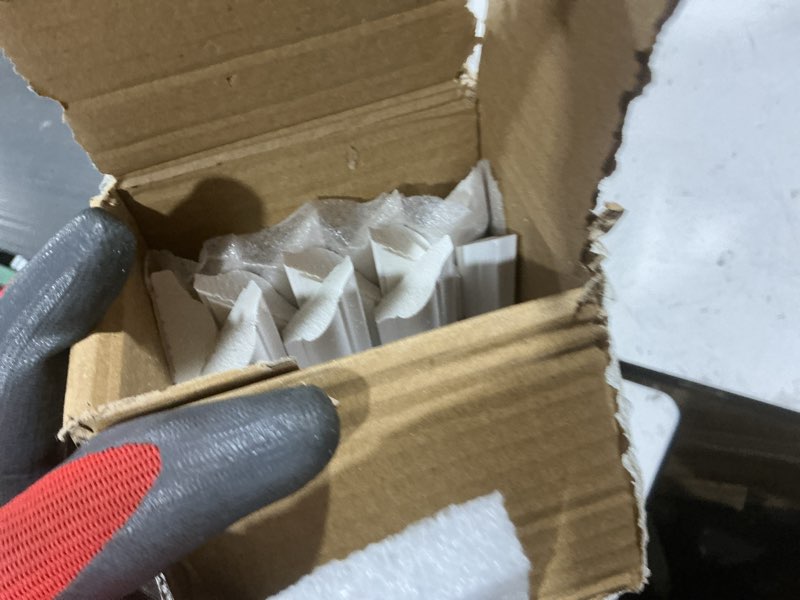 Condition photo showing Good Condition for colingmill 6 set accent peel and stick wall molding kit premade wainscoting panels wall molding panel white pre cut trim for walls picture frame decor for home decoration (16 x 24 inch) 1 16 x 24 inch