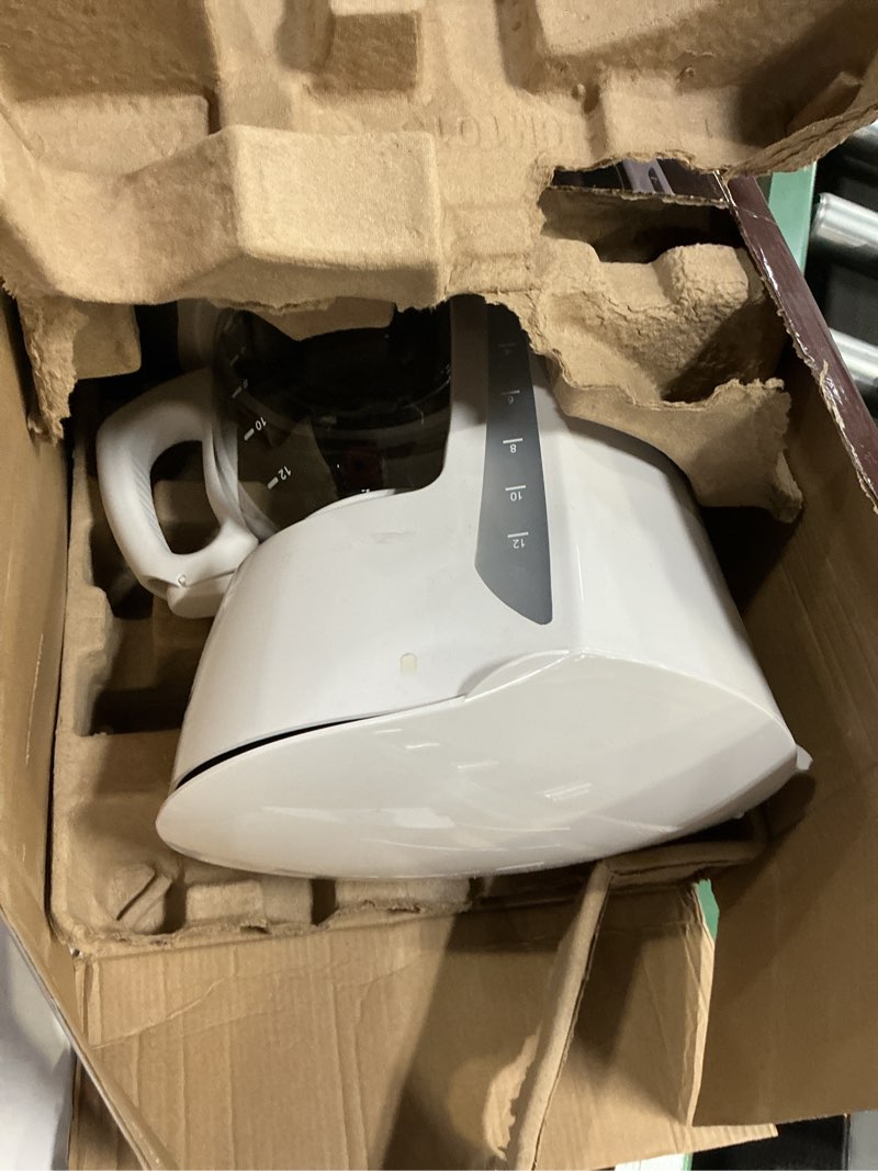 Condition photo showing As Is for Mr. Coffee® Simple Brew 12-Cup Switch Coffee Maker White