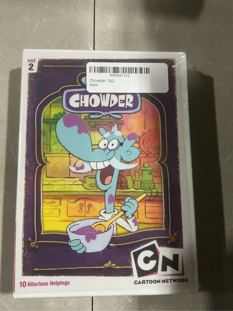 Condition photo showing Good Condition for chowder: cartoon network series volumes 1 & 2 dvd collection 20 episodes