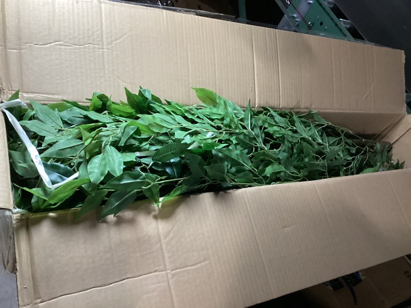 Condition photo showing New/Like New for Artificial Ficus Tree, 6ft Tall Fake Ficus Tree with Basket, Faux Plant for Indoor Outdoor Home Livingroom Office Garden Porch Décor Ficus 6ft