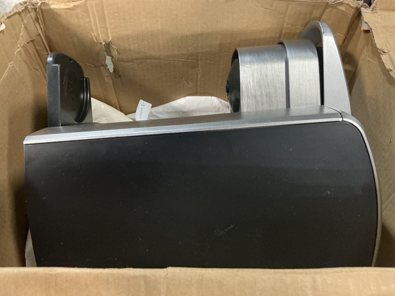 Condition photo showing As Is for keurig k-elite single serve k-cup pod coffee maker, with strength and temperature control, iced coffee capability, 8 to 12oz brew size, programmable, brushed silver