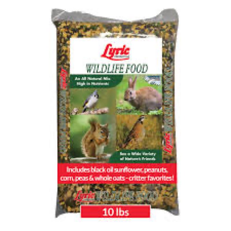 Lyric Wildlife Critter Food for Deer, Squirrels, Turkeys & Rabbits, Wild Bird Seed for Outside Feede