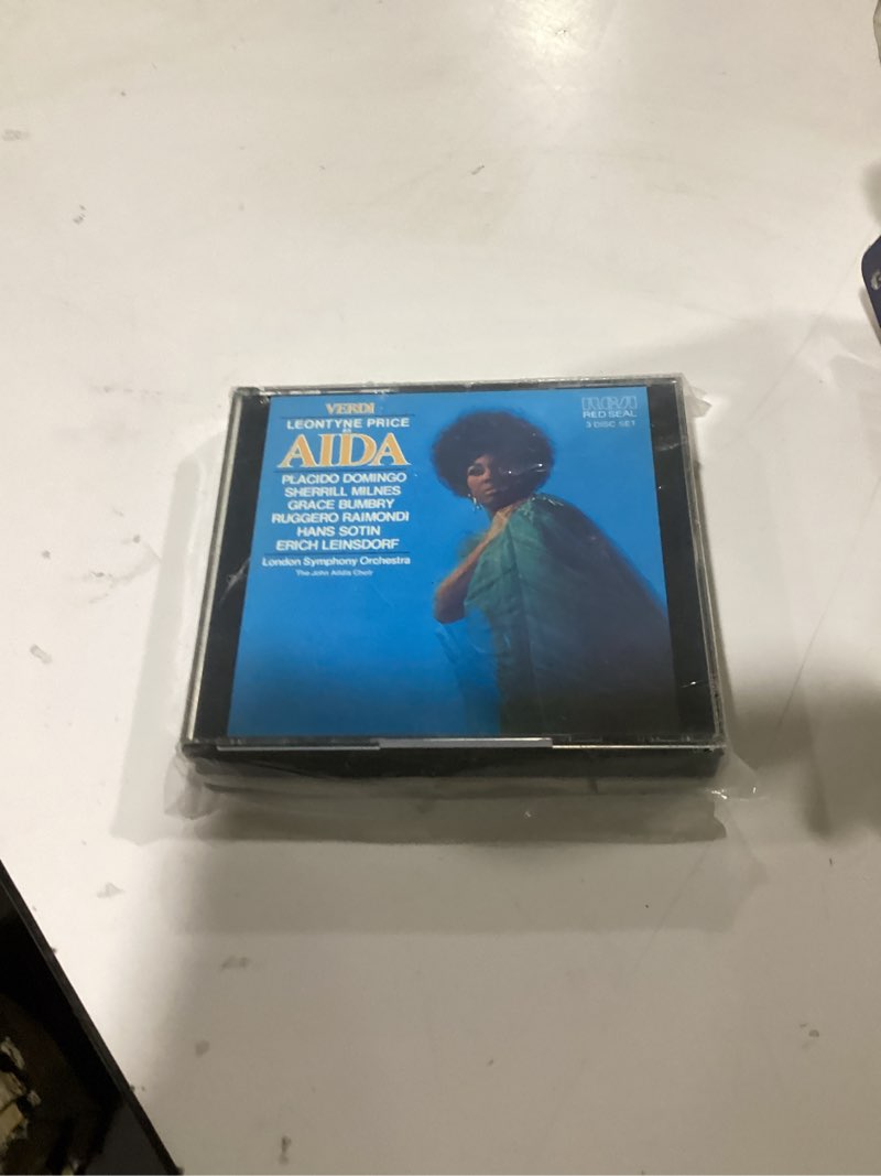 Condition photo showing Good Condition for RCA Opera Treasury - Verdi: Aida / Leinsdorf, Price, Domingo, Milnes, Bumbry, et al