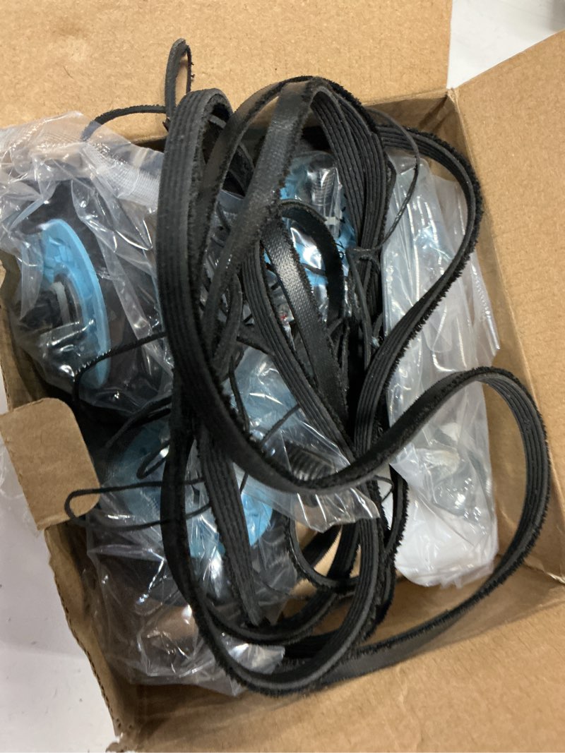 Condition photo showing As Is for upgraded sam-sung dryer repair kit compatible with samsung dryer roller replacement kit, replacement for samsung dryer parts dc97-16782a dryer roller, dc93-00634a idler pulley, 6602-001655 belt 4 roller white spacer