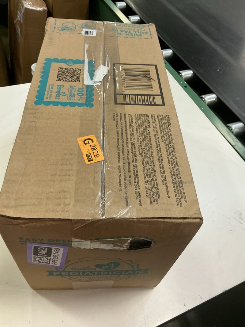 Condition photo showing New/Like New for Pampers Diapers - Swaddlers 360° - Size 6, 92 Count, up to 100% Leakproof Comfy Dry Fit, Designed for Easy Changes, Pull On Baby Diaper (Packaging May Vary) Size 6 92