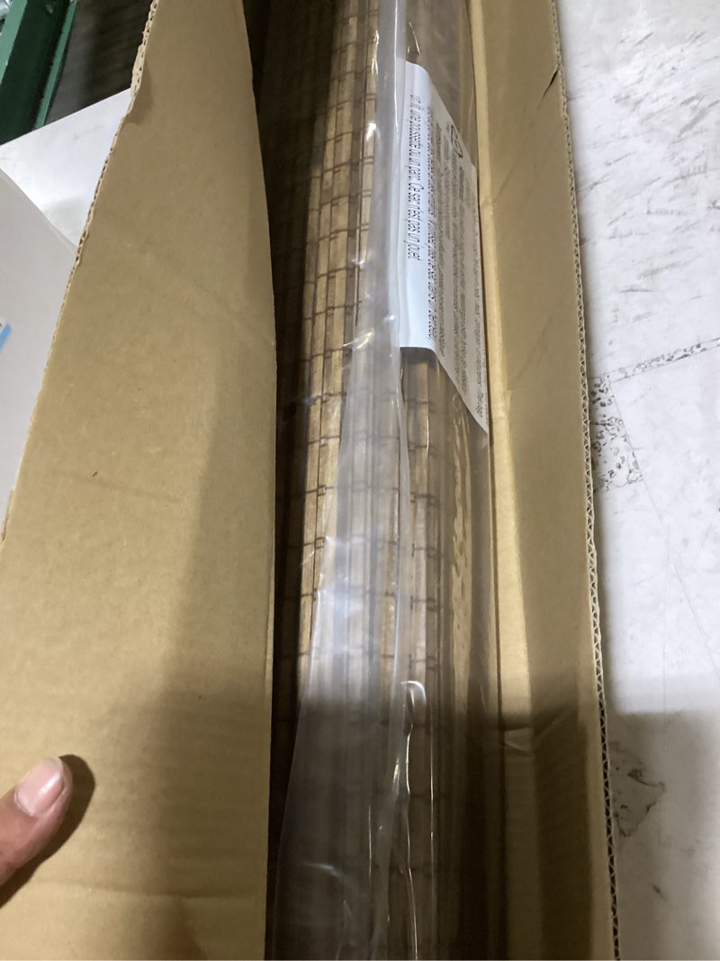Condition photo showing Good Condition for unishades cordless bamboo roman shades for windows, blinds size (36" w ×64" h) colour (highfield teak) ?room darkening?highfield teak 36" w × 64" h