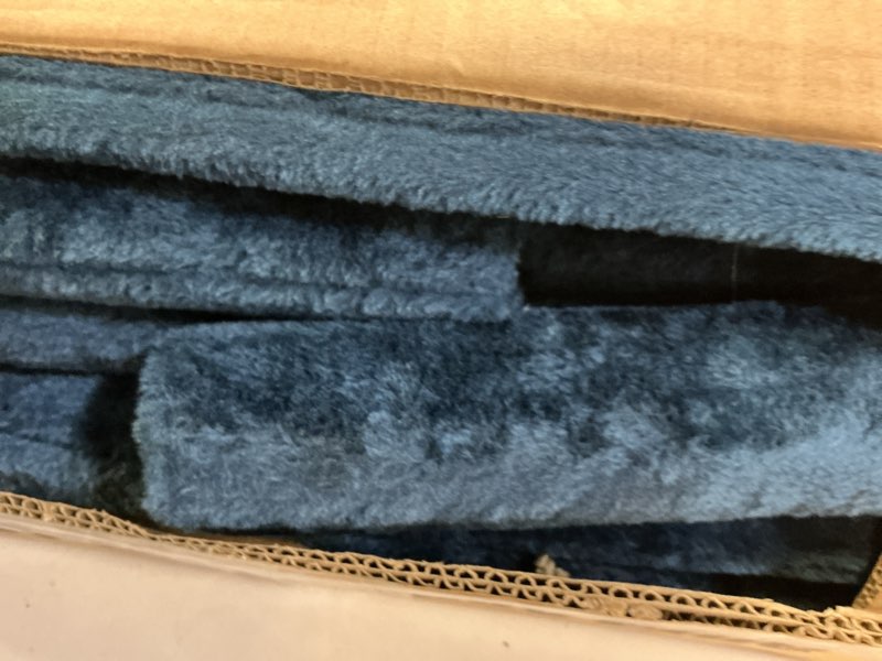 Condition photo showing Good Condition for fdw | 54" cat tree tower | dark blue | multi-level indoor activity center with sisal scratching posts, condos, plush perches, hanging cat toys | sturdy, easy to assemble | for kittens & adult cats dark blue 54in