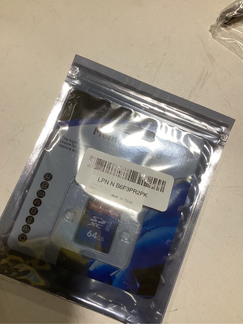Condition photo showing Good Condition for 64gb sd card, high speed up to 90m/s, c10/u3/v30, sdxc uhs-i memory cards, full hd & 4k video compatible with digital camera, hd camcorders, dslr and pc, 64gb(1pc) 64gb 1pcs