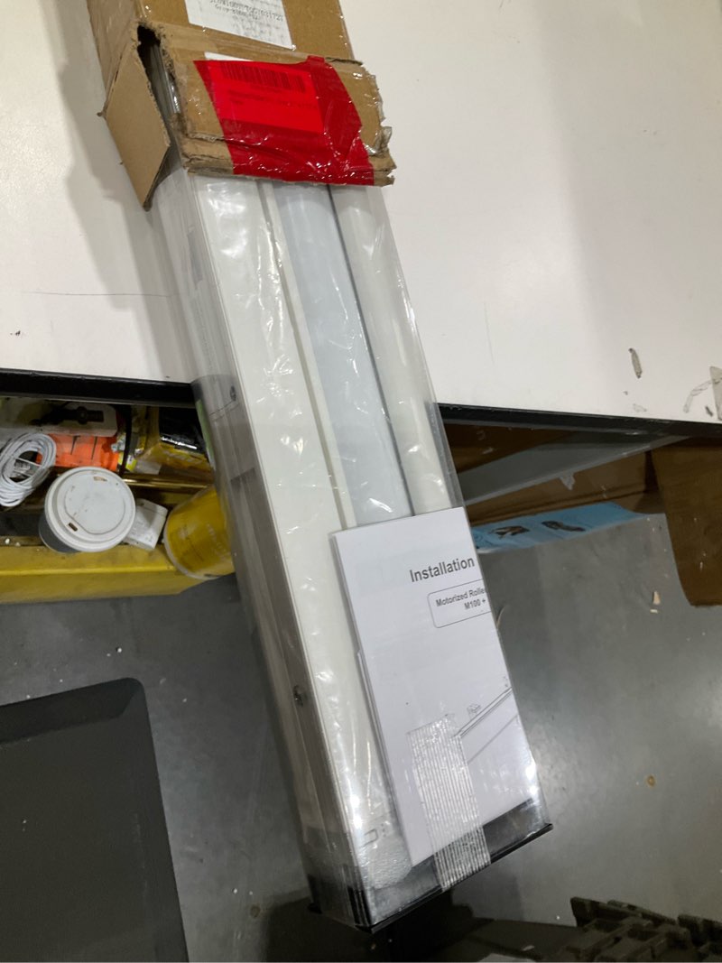 Condition photo showing Good Condition for Motorized Blinds with Remote, 100% Blackout Electric Blind for Windows,Smart Automatic Blinds Cordless Roller Shades, Gray 23" W x 72" H Grey 23"W x 72"H