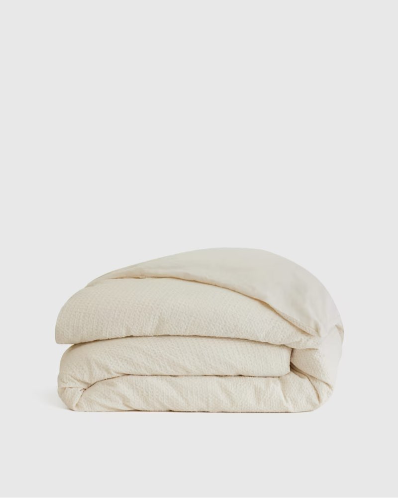 Organic Luxe Honeycomb Duvet Cover Size: Cal King Size: Full/Queen