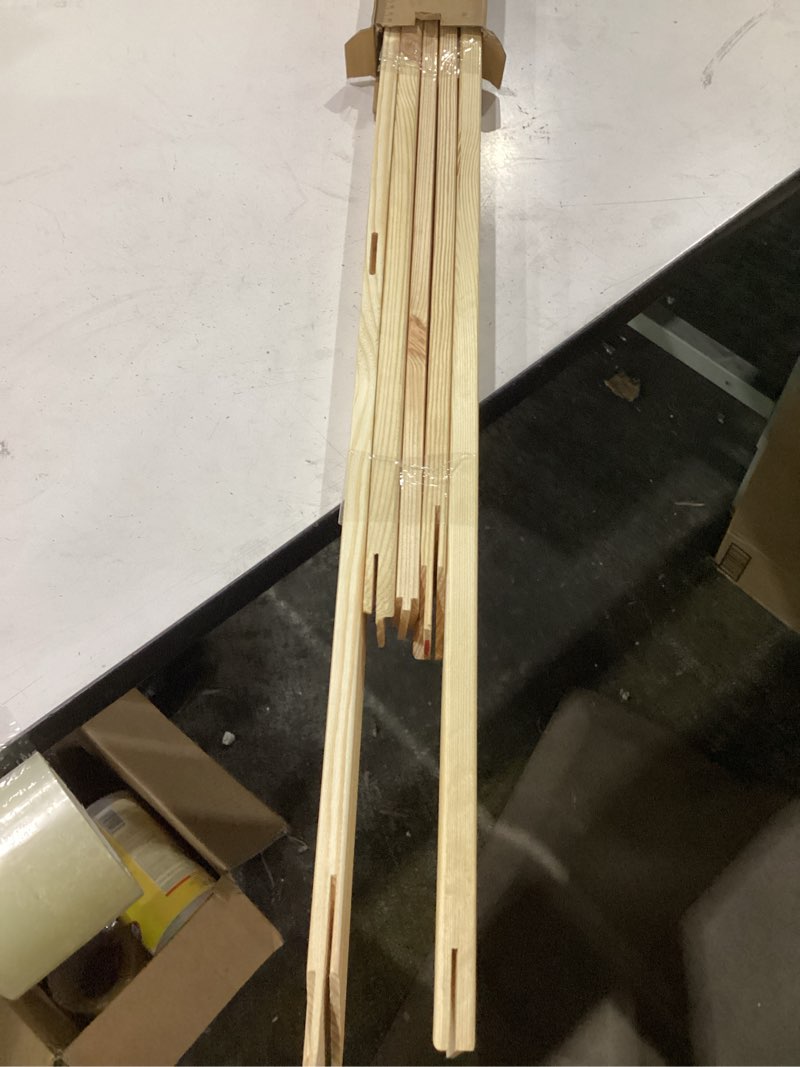 Condition photo showing Good Condition for ecoiou diy canvas stretcher bars 24x36 inch canvas frame, sturdy stretcher frames for oil paintings, prints, paint by numbers & posters, thickness 11/16" x width 1-1/2" (need extra size to wrap around the frame)