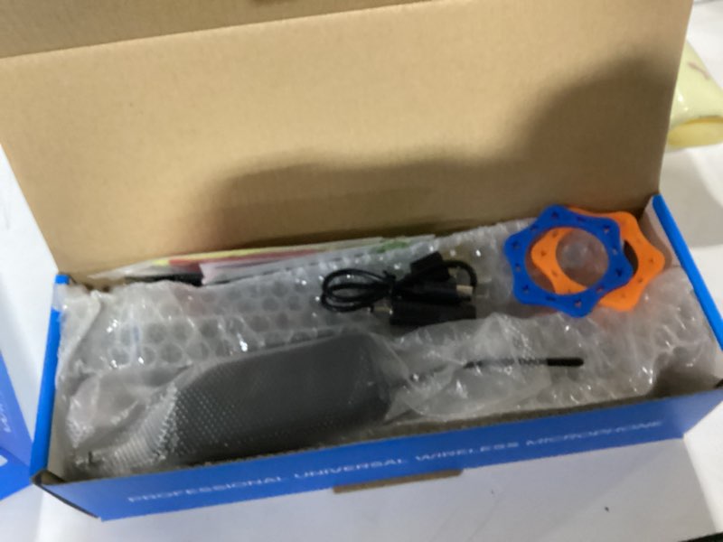 Condition photo showing New/Like New for professional wireless microphone for podcast, karaoke & singing – 2.4ghz portable dynamic mic with 150ft range, 8h battery,micrófono inalámbrico for streaming & live performance black203 x-58b2-s
