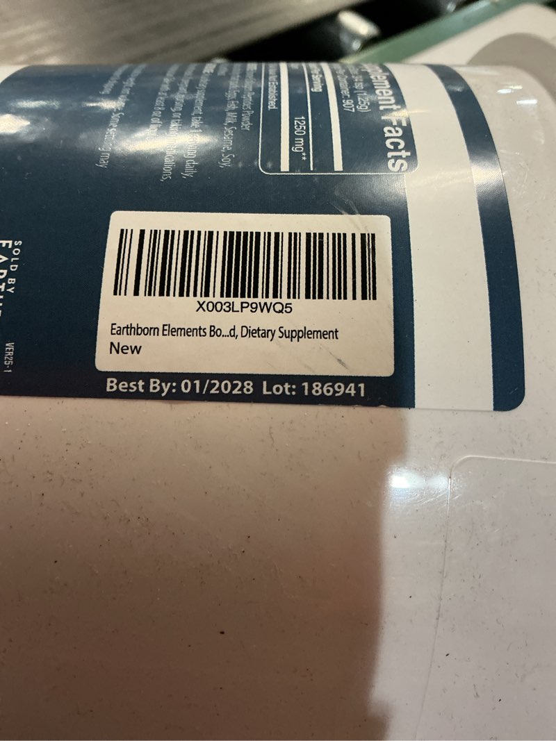 Condition photo showing New/Like New for earthborn elements bovine collagen peptides powder 1 gallon bucket, pure & undiluted, dietary supplement (2.5 pound) 2.5 pound (pack of 1)