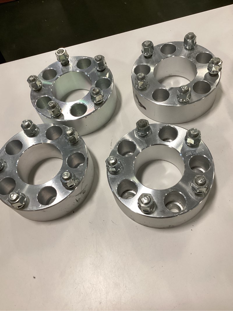 Condition photo showing Good Condition for 4 QTY Wheel Spacers Adapters 2" fits all 5x4.75 vehicle to 5x4.75 wheel patterns with 12x1.5 threads