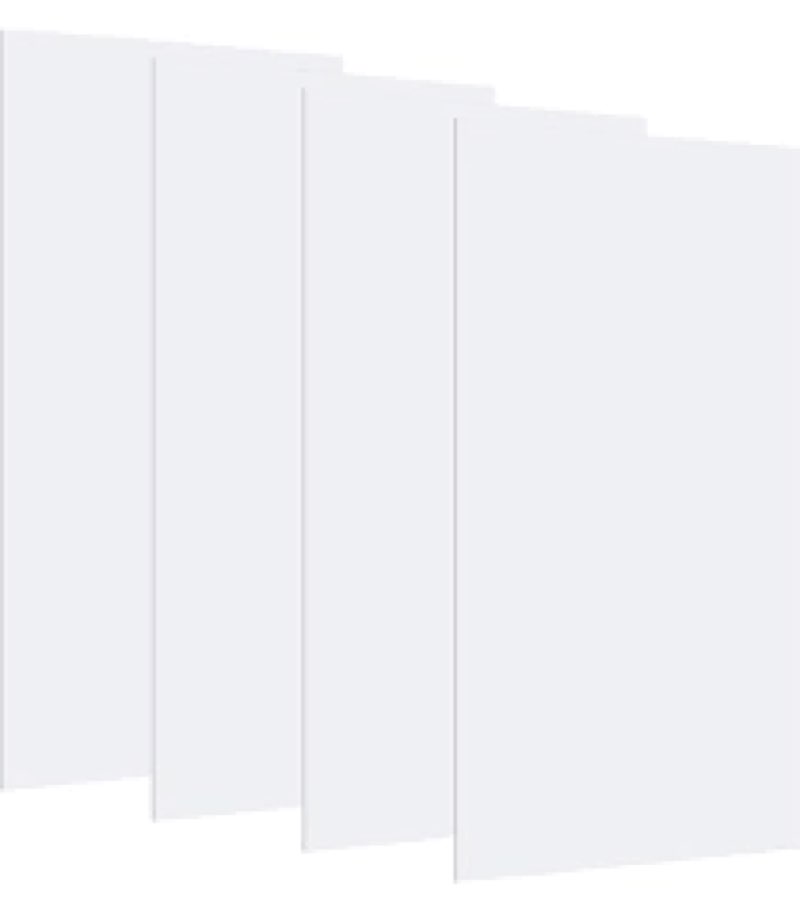 Pushglossy 4 Pack 22.5" x 46.5" x 0.08" Frosted Translucent Ceiling Light Panels Fluorescent Light C