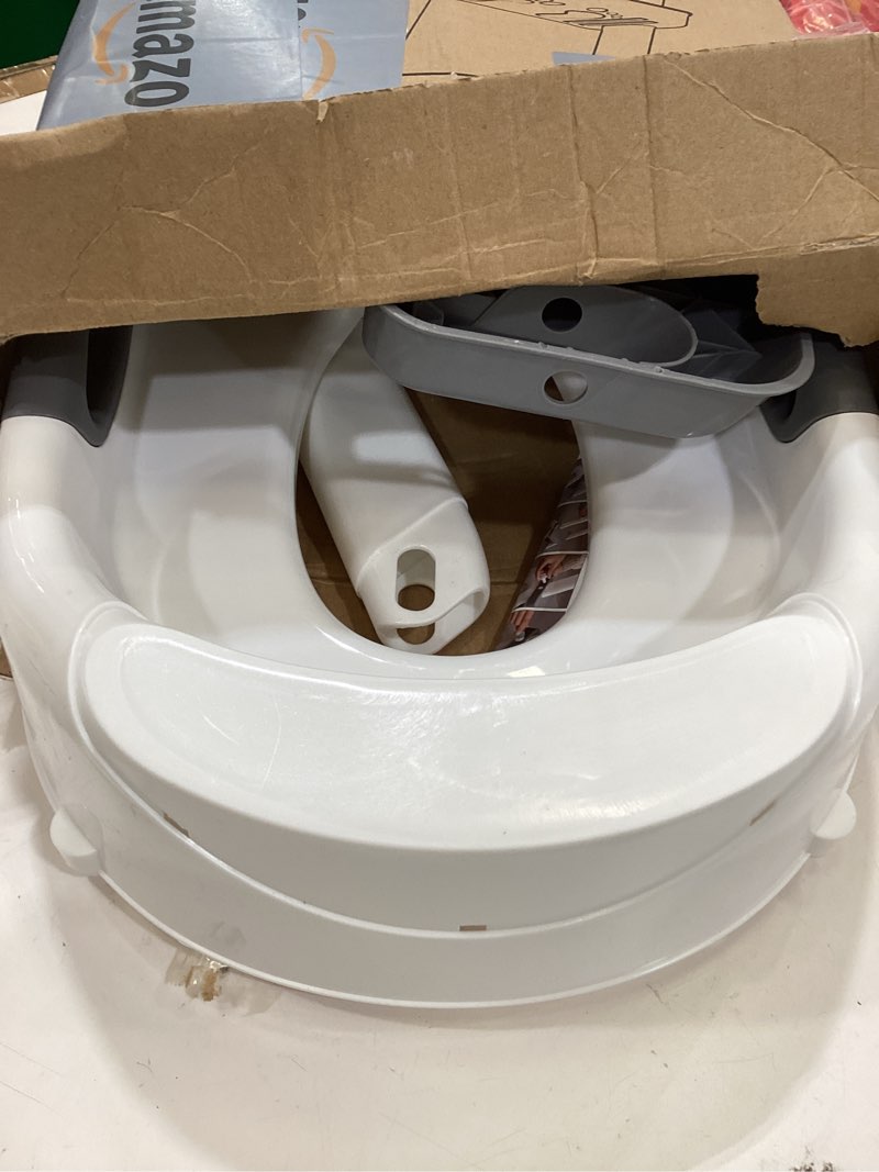 Condition photo showing Good Condition for potty training seat, skyroku upgrade toddler toilet seat for kids boys girls, 2 in 1 potty training toilet, splash guard anti-slip pad step stool,new sector-shape stabilized base (8899+grey) 8898-grey d-shaped