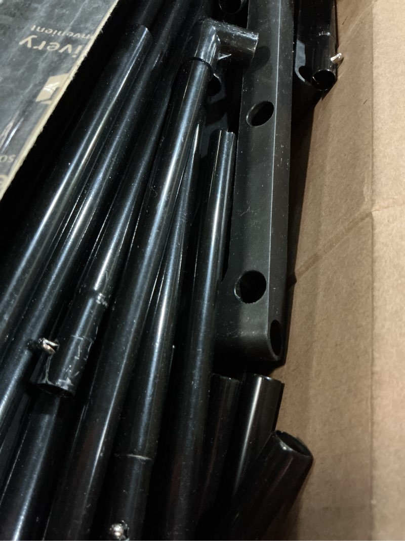 Condition photo showing As Is for Kitsure Shoe Rack for Closet - 10-Tier Shoe Organizer with Hook Rack, Large-Capacity & Space-Saving Shoe Shelf for Entryway, Bedroom, Living Room,32.2" x 11.8" x 68.5", Black Black 32.2" x 11.8" x 68.5"