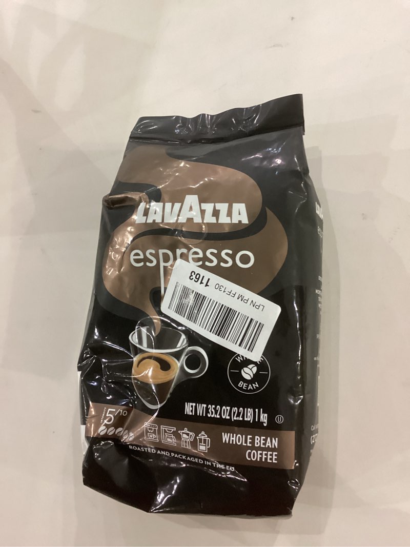 Condition photo showing New/Like New for Lavazza Espresso Whole Bean Coffee, Medium Roast, 100% Arabica, 2.2 lb Bag (Pack of 1) Espresso 35.27 Ounce (Pack of 1)