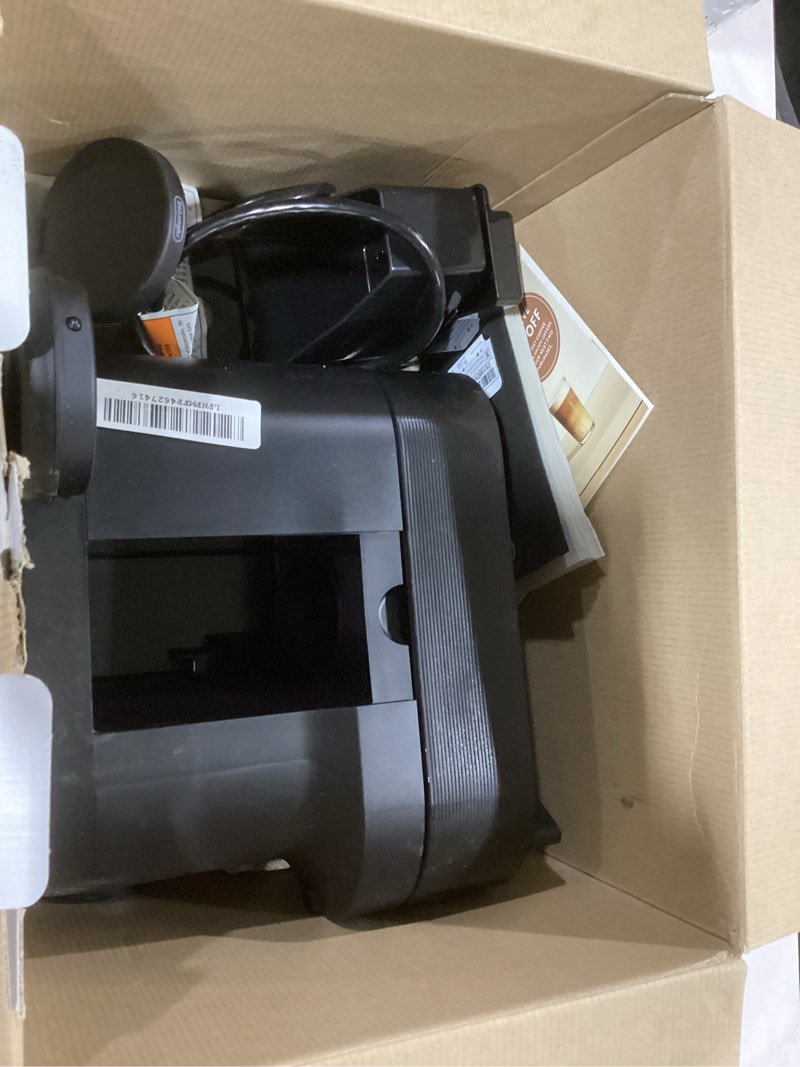Condition photo showing As Is for Nespresso Vertuo Pop+ Coffee and Espresso Machine by De'Longhi with Aeroccino Milk Frother, Liquorice Black