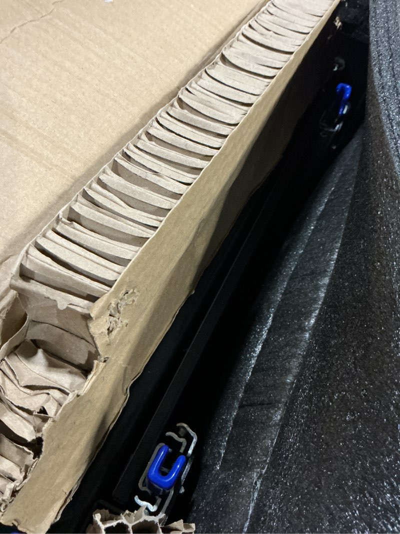 Condition photo showing As Is for Fridge Slide with Chopping Board, Inner 29.2 x 18.7in, Vehicle Refrigerator Slider with 4 Buckle Straps, Max 287 LBS, 3rd Gen Fridge Slide 30" with Cutting Table