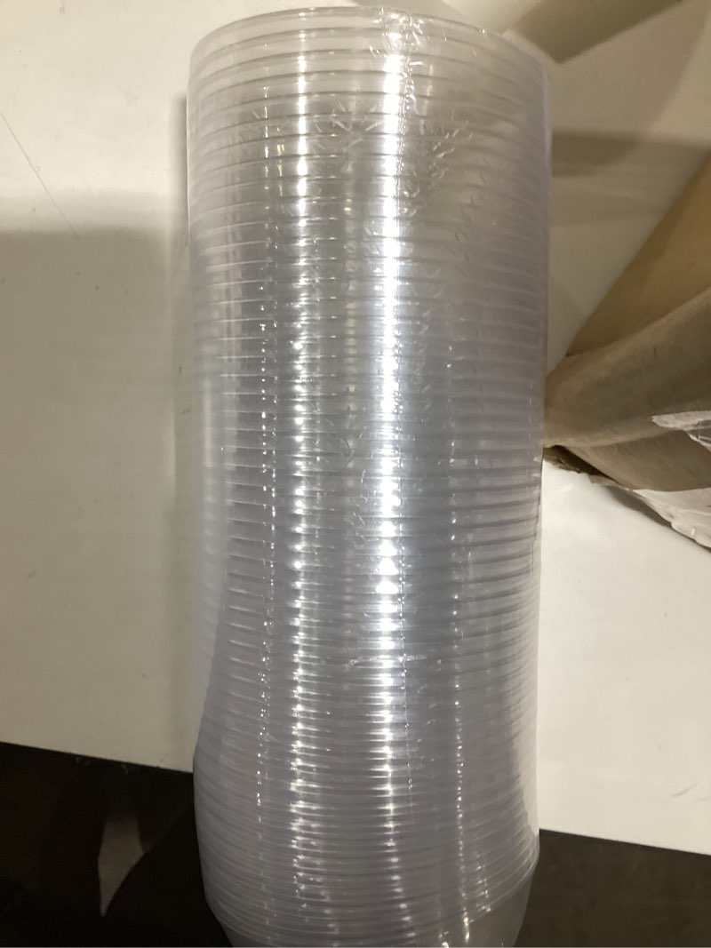 Condition photo showing Good Condition for (Similar to) Qeirudu 10 oz Small Clear Plastic Bowls, 60 Pack Disposable Hard Plastic Party Serving Bowls for Salads, Ice Creams, Fruit, Desserts, Parfaits, Snacks 10 oz (Pack of 60)